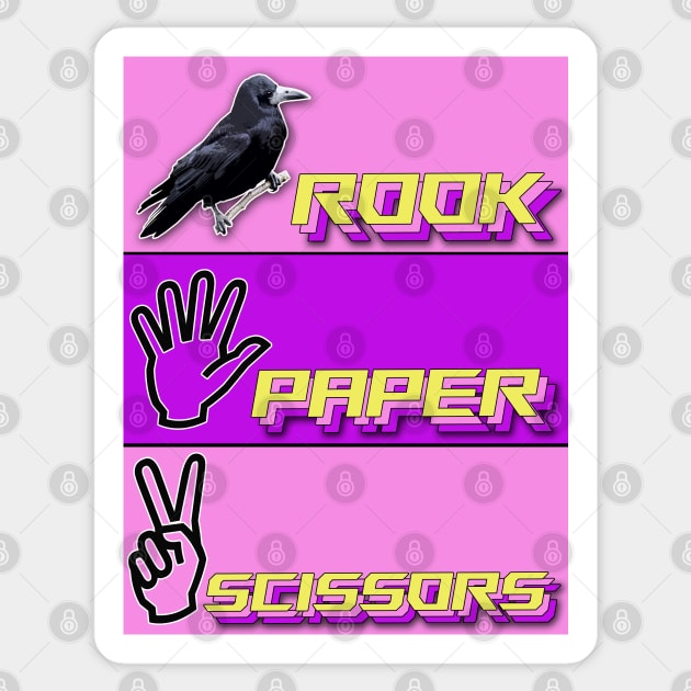 Rook, Paper, Scissors Sticker by barn-of-nature